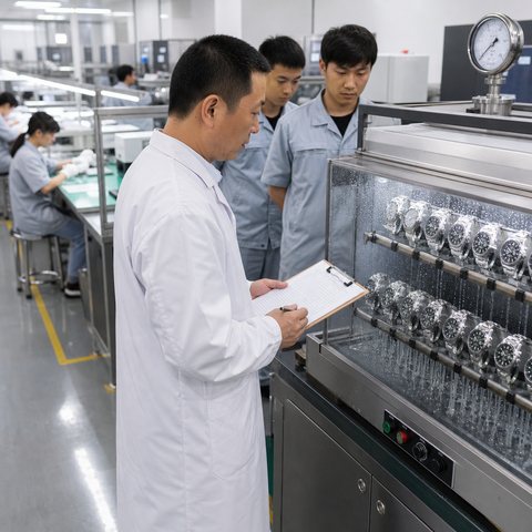 Scene illustration of a quality system audit on the factory floor