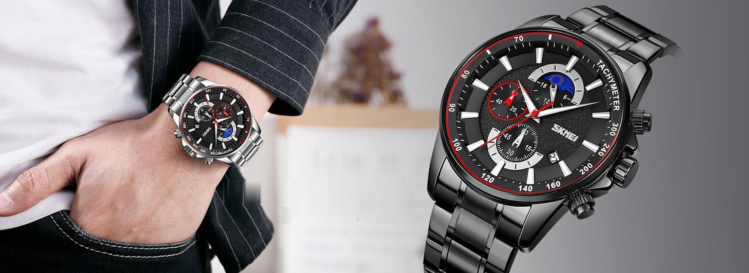 SKMEI Men's watches campaign poster