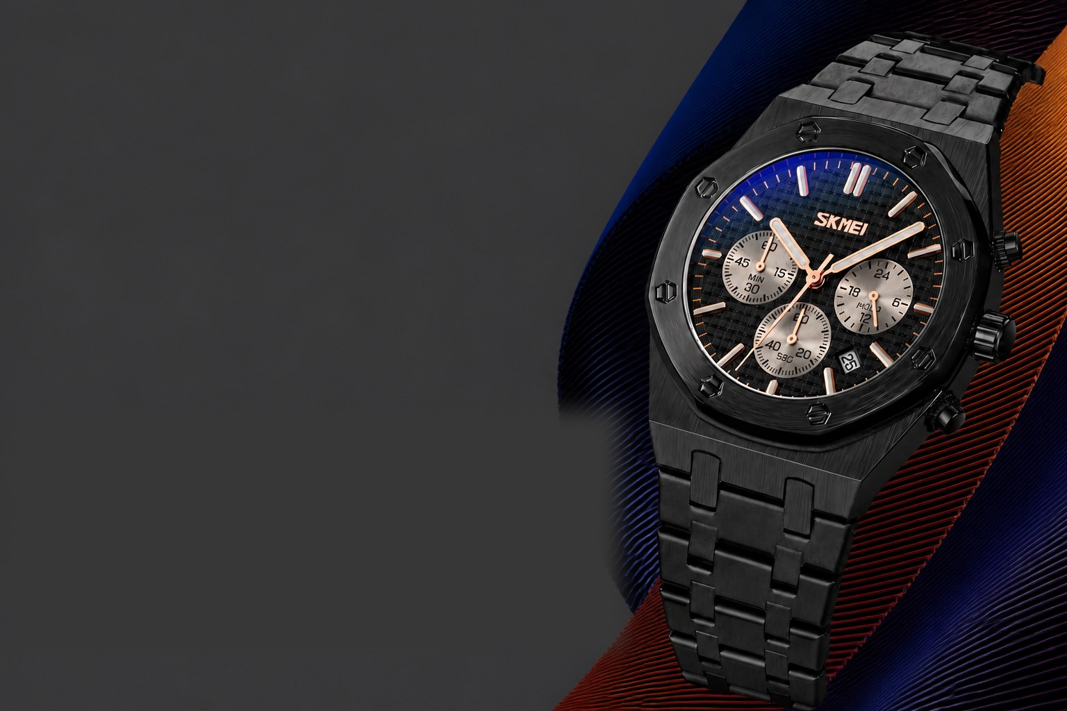 SKMEI Chronograph watches campaign poster